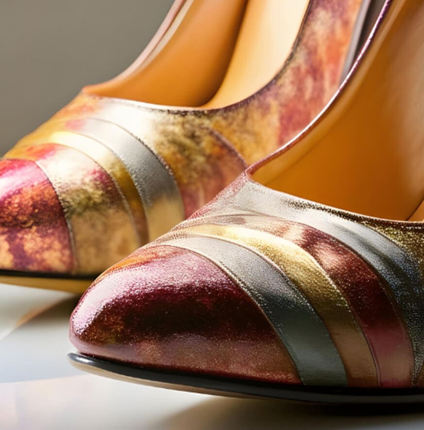 Metallic Pattern Pumps