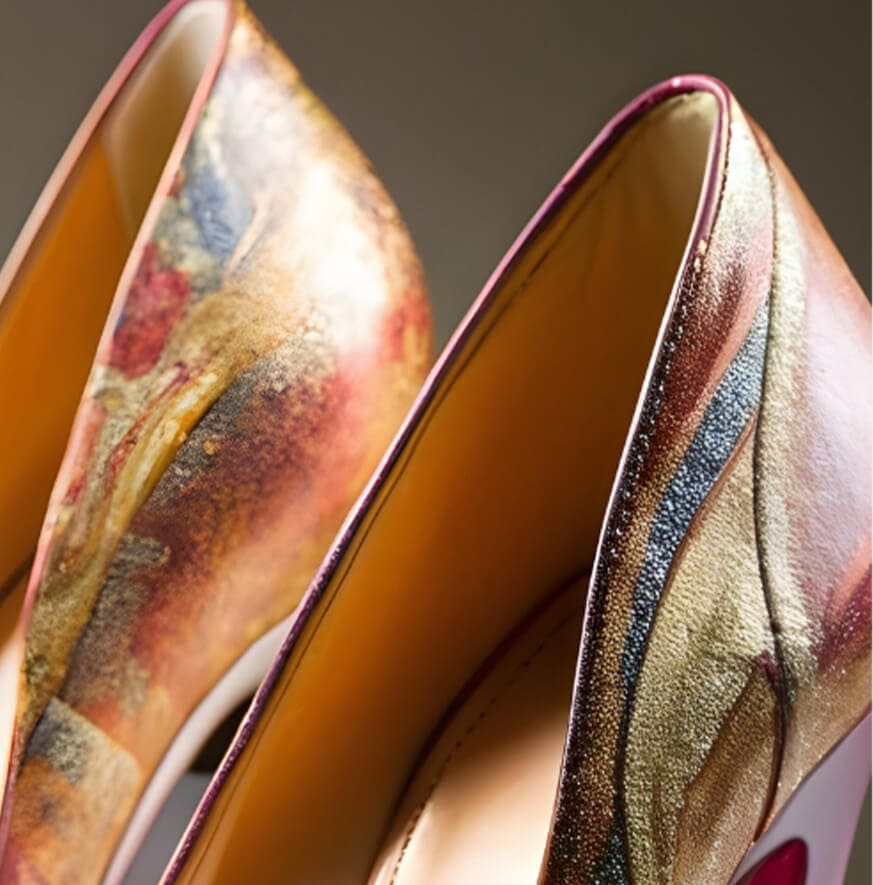 Metallic Pattern Pumps