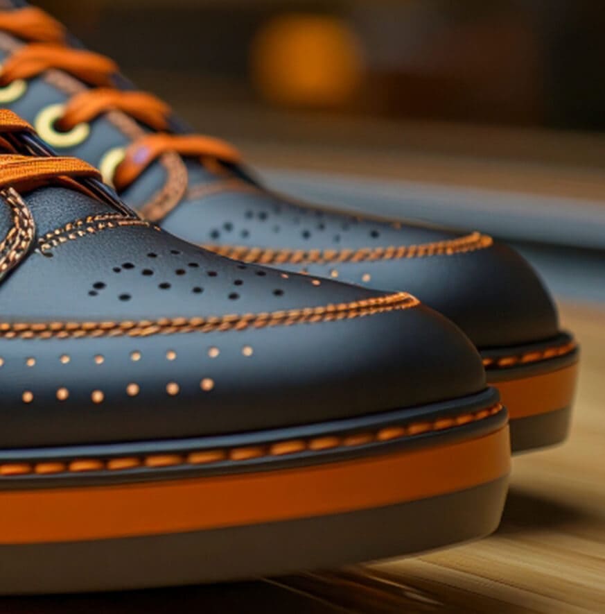 Navy Brogue Sneakers