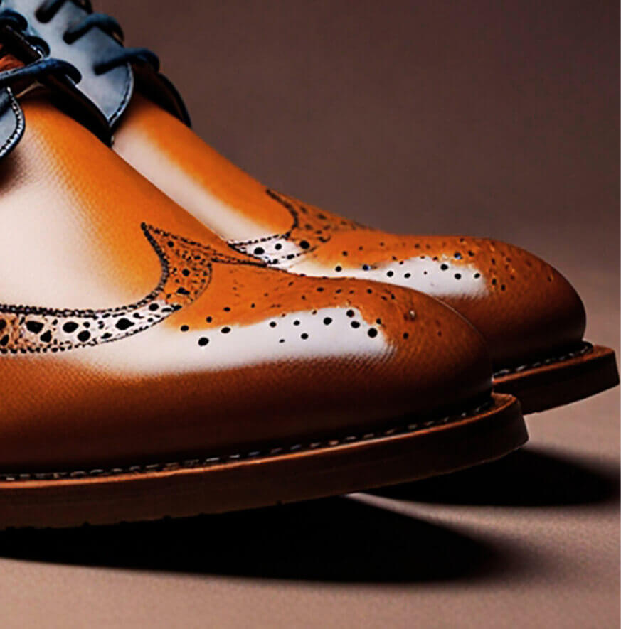 Two-Tone Leather Brogues