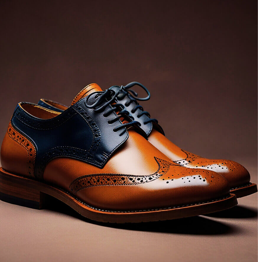 Two-Tone Leather Brogues
