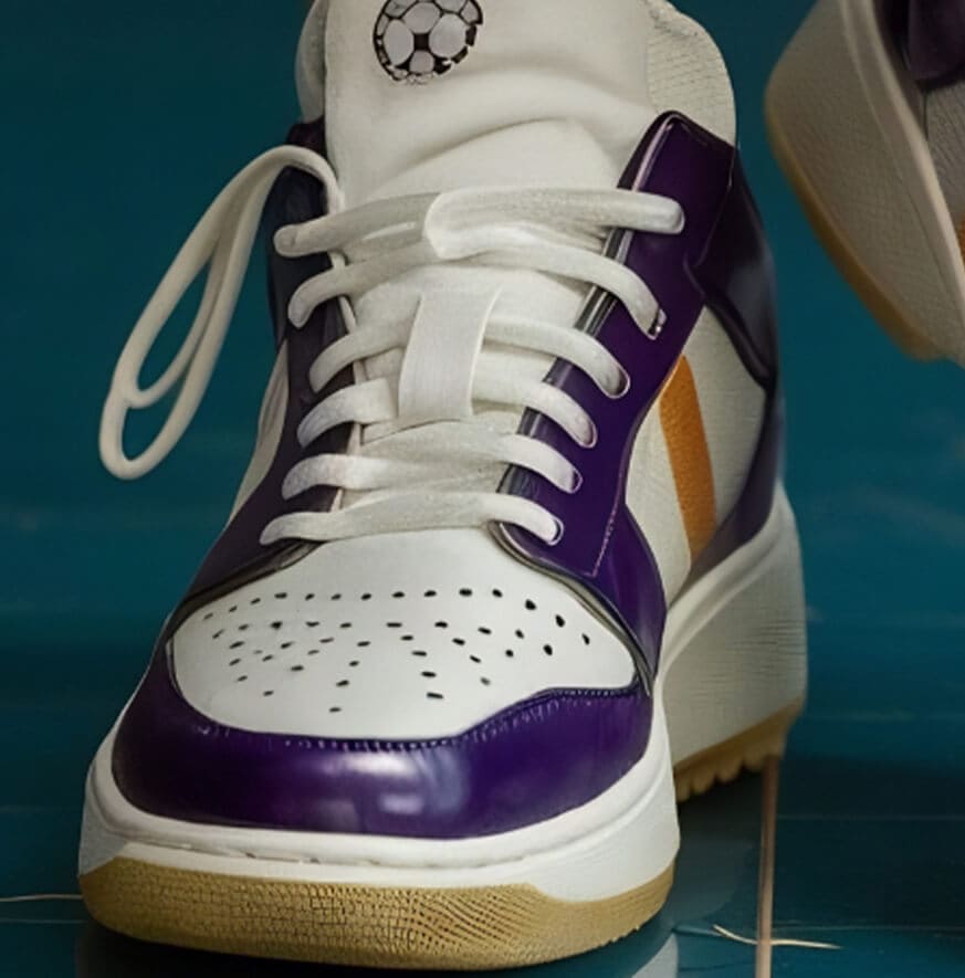 Purple Panel Sneakers