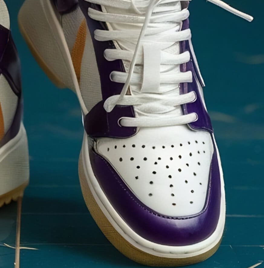 Purple Panel Sneakers