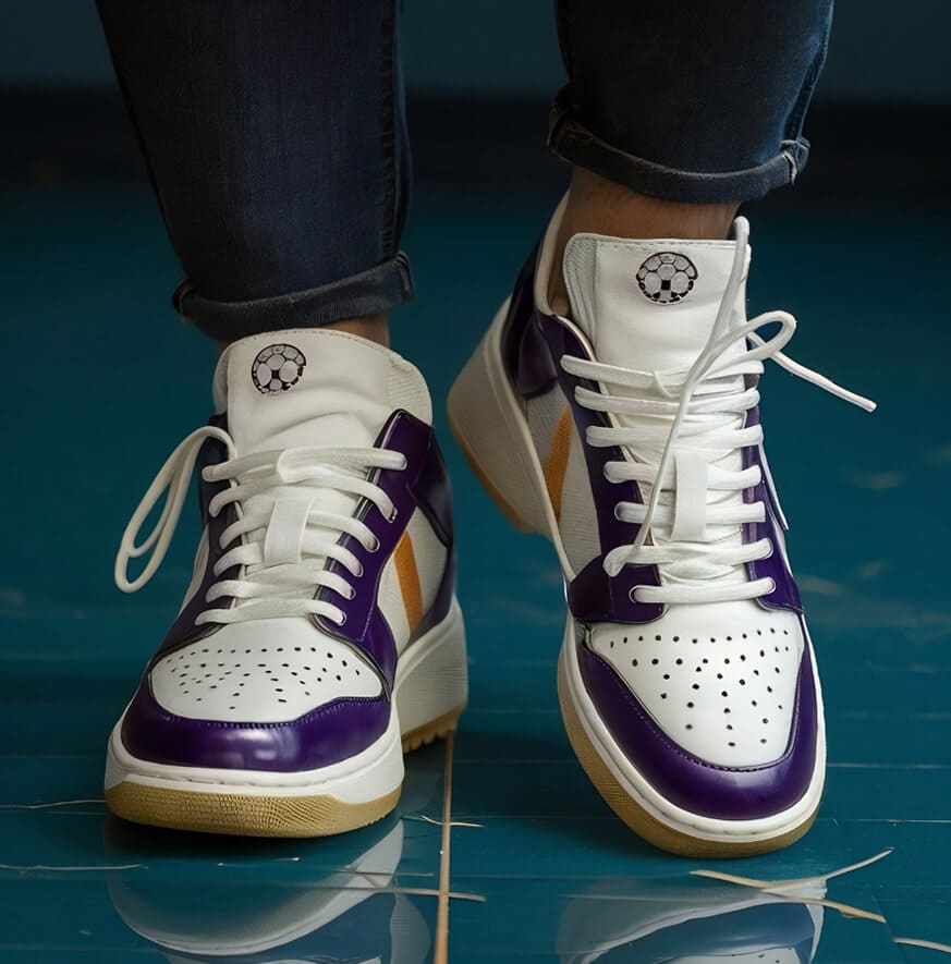 Purple Panel Sneakers